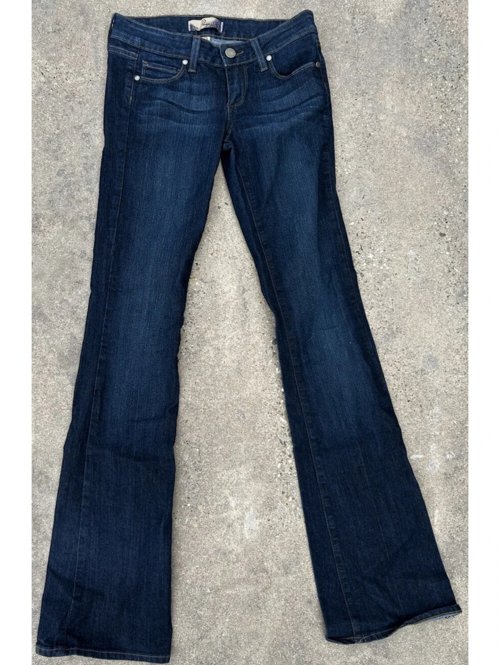 Paige Skyline Made in USA Bootcut Stretch Denim Jeans Womens 25W x 32.5L Rise 7